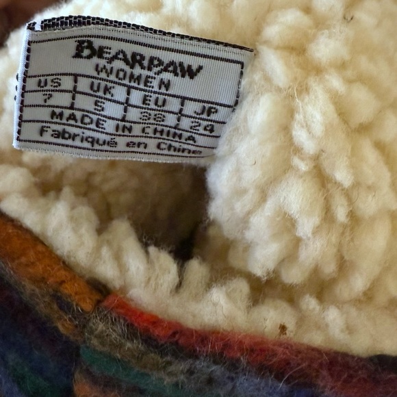 Bearpaw Womens Natoma III Aztec Boots Size 7 Sheep Wool Blend Hickory Brown NWT - Picture 5 of 6